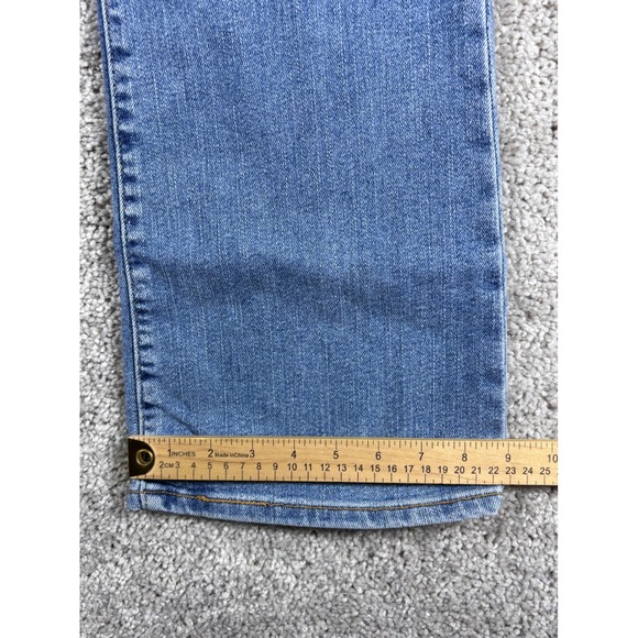 Levi's 515 Nouveau Boot Cut Stretch Jeans Low Rise Medium Wash Size 10 Miss M - Picture 13 of 14